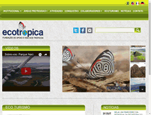 Tablet Screenshot of ecotropica.org.br